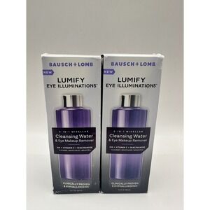 Bausch + Lomb Lumify Eye Illuminations Cleansing Water & Makeup Remover 2 Pack